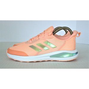 Kids Adidas Running Shoes Size 4 US Fortarun Haze Coral/Cloud White-Grey